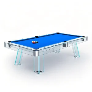 Factory Direct Custom Designer 7ft 8ft 9ft Professional Modern Luxury Slate Snooker Glass Pool Table, Glass Billiard Table