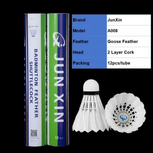 Factory Direct Goose Feather Badminton Shuttles 12 Pack Indoor Outdoor Training Not Easy to Break