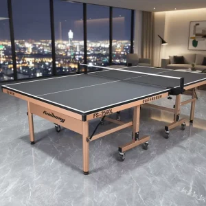 Factory Direct Indoor Table Tennis Table 25 mm MDF Top Pingpong Table Standard Size With Round Rube Legs