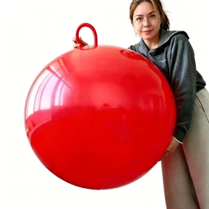 Factory Direct Kids Ball with Handle Thickened PVC Inflatable Jumping Hopper Ball Indoor Outdoor Exercise Bounce Ball Toy