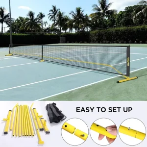 Factory Direct Portable Pickleball Net Set with Court Marking Lines Outdoor Tennis Pickleball Game Equipment