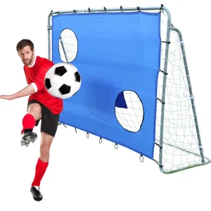Factory Direct Portable Soccer Goal Frame 215x150cm Steel Eco Friendly Durable Indoor Outdoor School Training Equipment