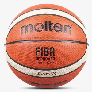 Factory Direct Premium Seamless Laminated PU Leather Basketball Size 7 620-650g Water Resistant Moisture Control