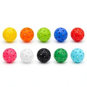 Factory Direct Premium Standard Pickleball Ball 26/40 Holes Indoor Outdoor Training Sport Ball Honeycomb Texture Custom Logo OEM