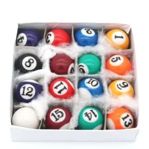 Factory Direct Price Colorful Pool Balls 16 PCS 25mm for Kid’s Gameplay