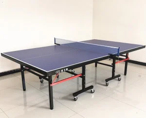 Factory Direct Sale Indoor Folding Entertainment Exercise 18mm MDF Table Tennis Table Professional Pingpong With Wheels
