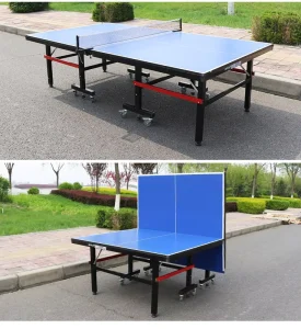 Factory Direct Sale Ping Pong Tables for Outdoor Indoor Use Movable and Foldable Table Tennis