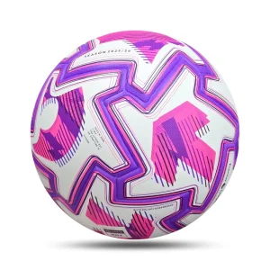 Factory Direct Sale Seamless Fit Soccer Ball Size 5 PU Leather Thermal Bonded Football Custom logo and Pattern Ball for Adults
