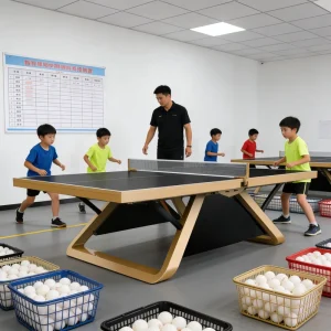 Factory Direct Sale Table Tennis Table 25mm Professional Ping Pong Table Competition Type High Elastic for Professional Matches