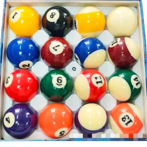Factory Direct Sales Hard Resin Black Eight Pool Ball 32~57MM Billiard Pool Ball Set With 16 Colors