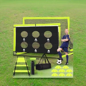 Factory Direct Sales Soccer Goal Soccer Net Portable Removable 2 in 1 Goal Training Goal