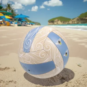 Factory Direct Sell Customized Color and Logo PU Material Beach Volleyball Official Size 5 Weight Adults Training
