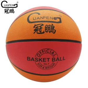 Factory Direct Sell Multi Color Official Size 7 Custom Logo Print Durable Good Performance Rubber Basketball Ball