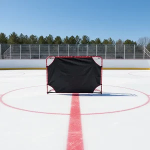 Factory Direct Youth Ice Hockey Roller Hockey Goal Easily Transportable Iron Frame Eco Friendly