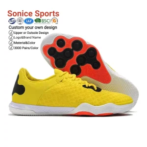 Factory Directly Indoor Futsal Shoes Breathable Sport Football Shoes Rubber