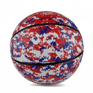 Factory Directly Provide Professional Mosaic Design Outdoor Rubber Basketball Ball