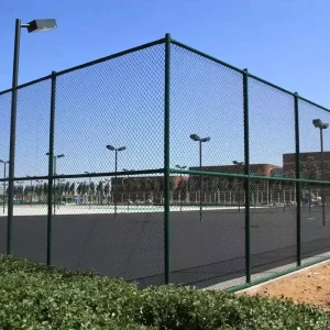 Factory Football Field Fence Net PVC Chain Sports Field Fence Goal and Lighting Facilities