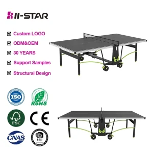 Factory International Standard Size Foldable Modern Table Tennis Table Indoor Ping Pong Table with Rackets and Balls