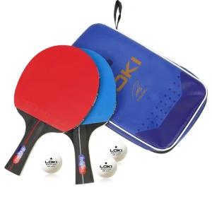 Factory Low Price Portable Ping Pong Set Pure Wood Table Tennis Racket for Control Training