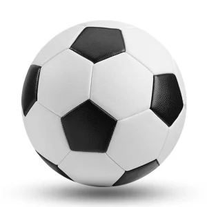 Factory Machine Stitched Durable Black Soccer Balls Sizes 3 4 5 PVC Training Footballs