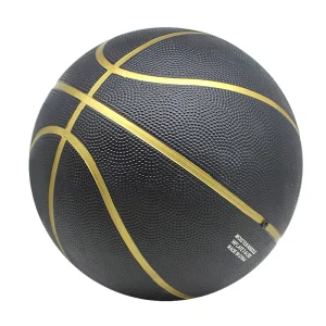 Factory Made Custom Logo Design Size 7 6 5 4 3 2 1 Ballon De Basket Rubber Basketball Black