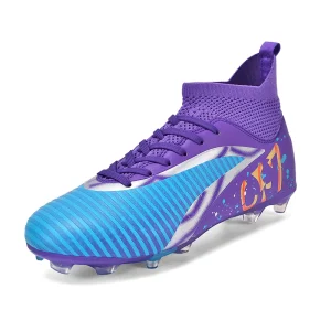 Factory OEM Youth FG TF Optional Soccer Cleats Stretch Knit Breathable Comfortable Football Shoes for Outdoor Indoor