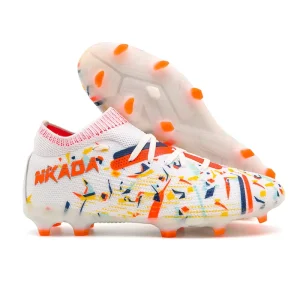 Factory OEM Youth FG TF Soccer Cleats Stretch Knit Breathable Comfort Football Shoes For Training Match Sports