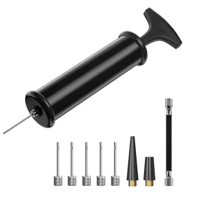 Factory Portable Air Pump with Needle Pump 6 Inch Ball Plastic Metal air Needle Basketball Soccer Ball Air Pump