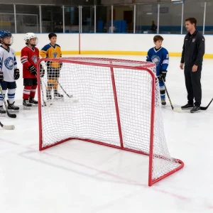Factory Portable Youth Professional Standard Training Hockey Goal Hockey Game Professional Goal Disassembly Hockey Goals