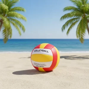 Factory Price Customized Size 5 Outdoor Beach Game Composite Leather Volleyball with Leather PU