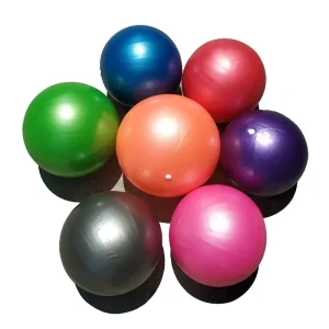 Factory Price Fitness Stability Pilates Ball Smooth Yoga Multi Color PVC 25CM Yoga Ball