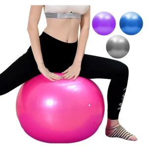 Factory Price Full PVC Custom Durable Anti Burst No Slip 65cm Exercise Pilates Yoga Ball