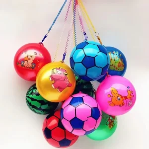 Factory Price Kids Inflatable PVC Bounce Ball with Spring Rope