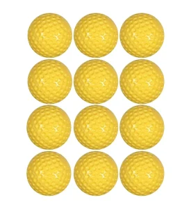 Factory Quality 9 12 Inch Yellow Dimple Soft PU Training Pitching Machine Team Batting Practice Softball Baseball Ball