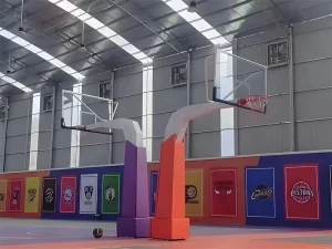 Factory Sales High End Professional Inground Basketball Goal with Tempered Glass Backboard for Training
