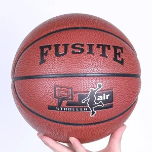 Factory Size 5 6 7 PU Basketball with Natural Rubber Bladder for Indoor Match and Student Training Custom Logo