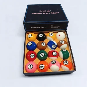 Factory Standard Size 8 Ball Pool Balls Complete Kit Wear Proof Black Eight Ball for Global Billiard Retailers
