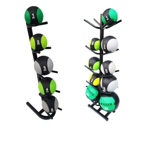 Factory Supply Gym Storage Gym Equipment 10 Medicine Ball Workout Rack Vertical Medicine Ball Stand