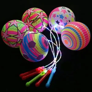 Factory Supply Inflatable Kid’s Toy Balls With LED Light at the Dark