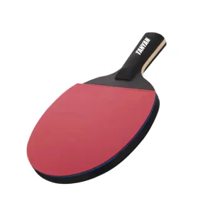 Factory Table Tennis Racket Set with 1.28cm Thickness Black Carbon Fiber Handle Durable