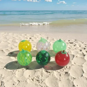 Factory Transparent PVC Inflatable Beach Ball Small PVC Inflatable Fruit Shape Ball for Beach