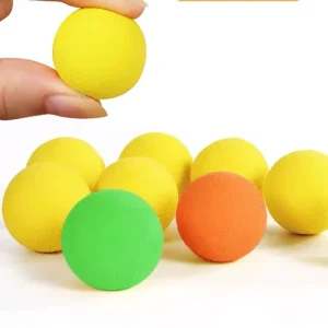 Factory price In Stock Yellow EVA Plastic Ball Children’s Pet Teaser Cat Toy Soft Bullet Gun with Hit Me Duck