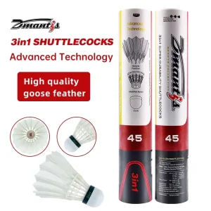 Factory’s High Quality D45 3in1 Hybrid Badminton Shuttlecock Most Durable And Stable Model