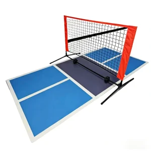 Family Portable Silent Mini Pickleball Court Equipment Lightweight Paddles with Foldable Mobile Net Indoor Outdoor Use
