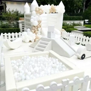 Family Softplay Ball Pit Outdoor Playground Set Luxury White Toddlers Baby Indoor Soft Play Equipment for Kids