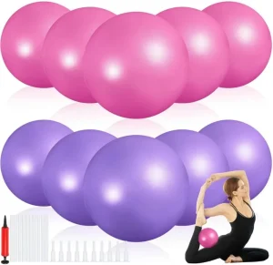 Fashion Non-slip Pilates Ball Anti-burst Stability Mini Balance Yoga Custom Pilates Ball