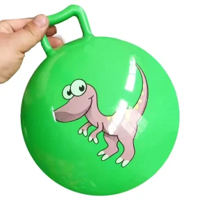 Fast Delivery 20cm Diameter Inflatable Kids Bouncing Ball With Handle