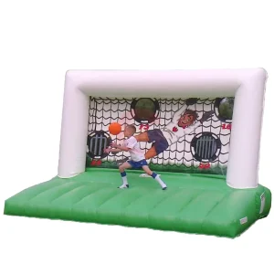 Fast Shipping 4x3m Inflatable Football Goal Soccer Free Kick Goal Inflatable Carnival Game With Blower