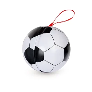 Festival Craft Tin Gift Box Food Safe Metal Tin Container Recyclable OEM Printing Empty Soccer Ball Tin