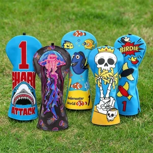 Fish Shark Golf Accessories Golf Driver Head Cover Golf Equipment Ocean Series Golf Headcovers